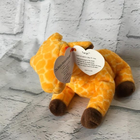 Ty Beanies Babies Twigs The Giraffe DM24 - Picture 5 of 6